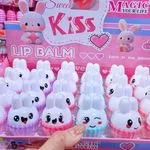 Balsam do ust Sweet Kiss Magic w kształcie króliczków 24 szt