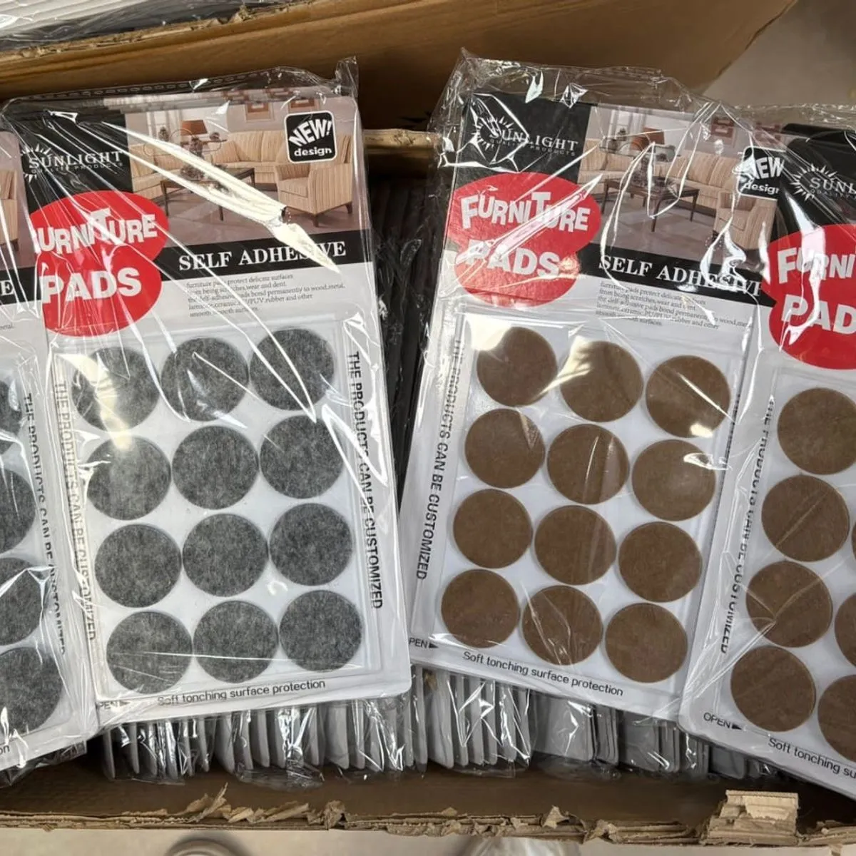 Podkładki Filcowe Samoprzylepne pod Meble 24 szt.