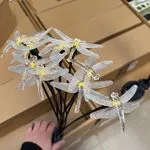 Zestaw 2PCS Solarne Lampki Ogrodowe Kształt Ćmy