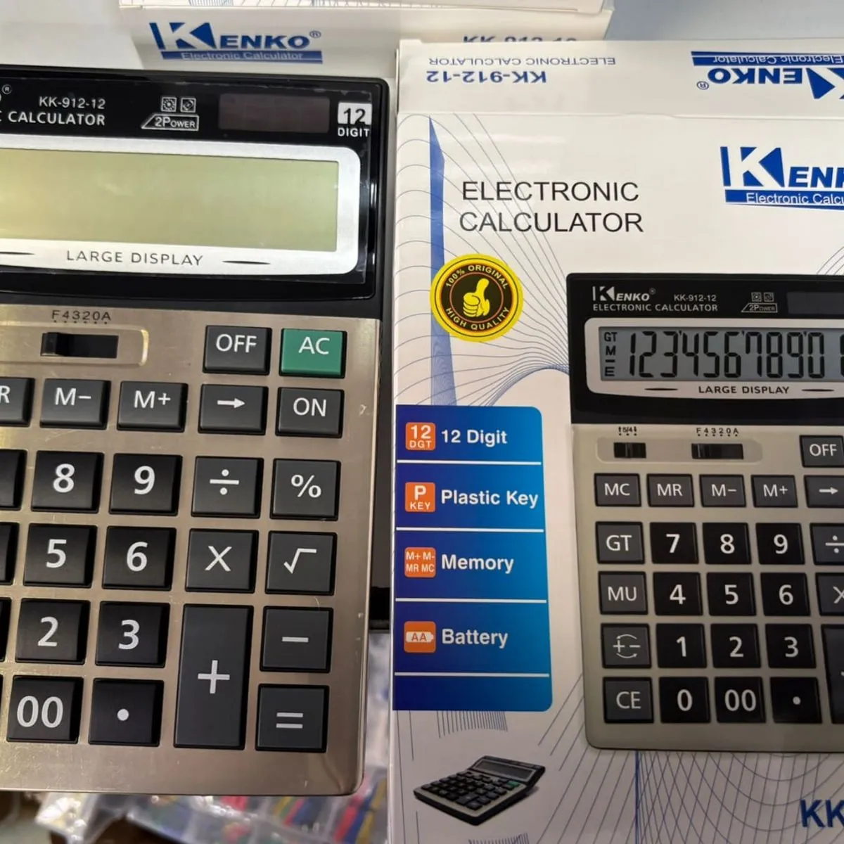 Kalkulator biurowy elektroniczny Kenko KK-912 12-cyfrowy