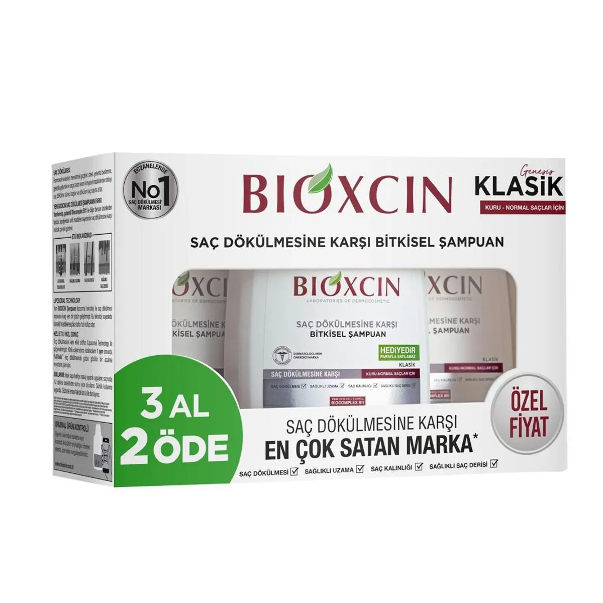 Zestaw Bioxcin Klasik Szampon 3PCS