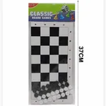 Gra Warcaby Classic Board Game 16,5x37cm, Zestaw 12 szt.