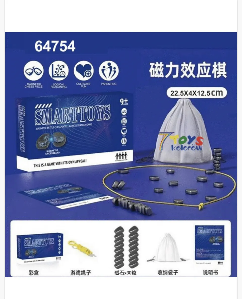 Magnetyczne SmartToys Szachy 30 szt. 22,5x4x12,5cm