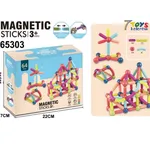 Klocki magnetyczne Magnetic Sticks 64PCS, zestaw 3+