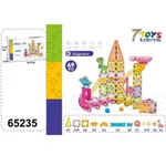 Magnetic Klocki 69PCS 7 kolorów Tor Kulkowy Dinozaury