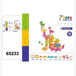 Klocki Magnetyczne Tor Kulkowy Dinozaury 76PCS 7 TOYS