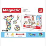 Magnetic Klocki Magnetyczne 90PCS - Zestaw Edukacyjny Patyczki i Kulki