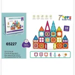 Klocki Magnetyczne Magnetic DIY 32PCS 7TOYS 24x19cm