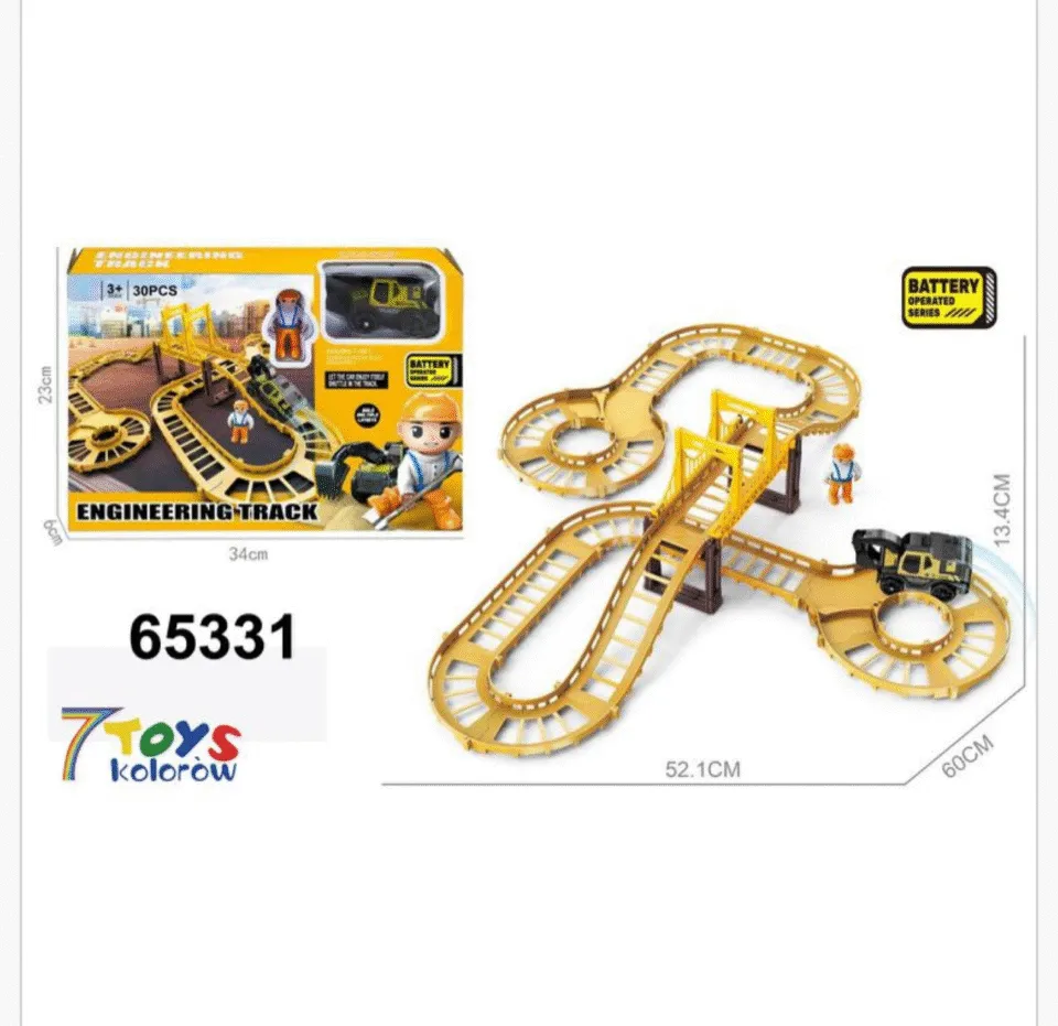 Ścieżki Elektryczne dla Dzieci Engineering Track 30el. 52x60cm