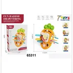 Zabawka sensoryczna Fun Radish Drawstring 15,8cm - gryzak sznurki