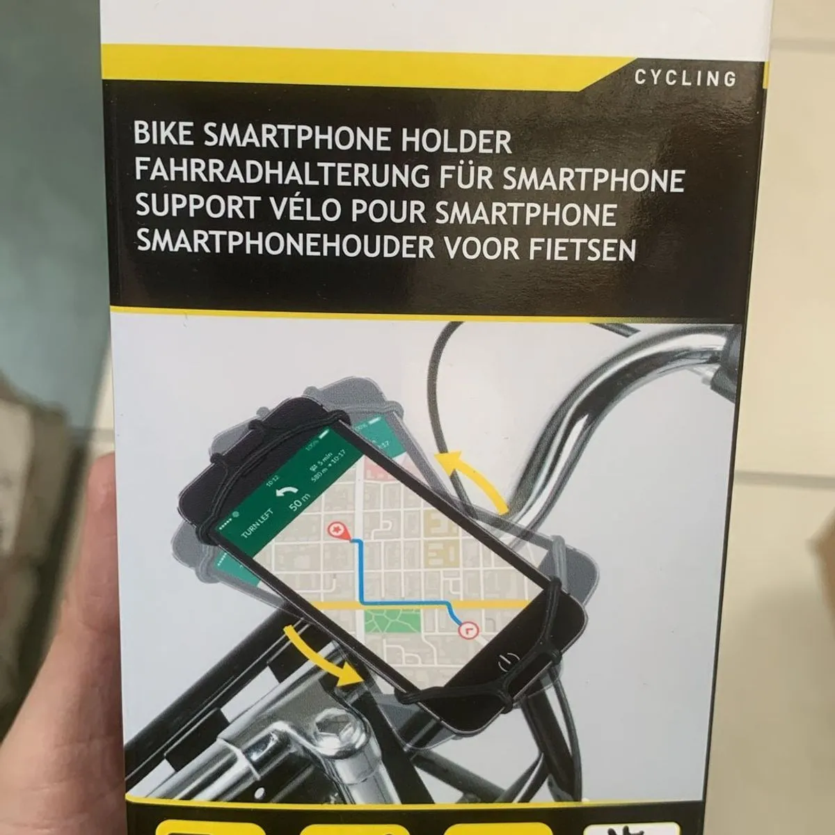 Uchwyt na telefon do roweru obrotowy 360° 4-6"