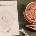 Przenośny wentylator z klipsem Portable Small Fan, różowy
