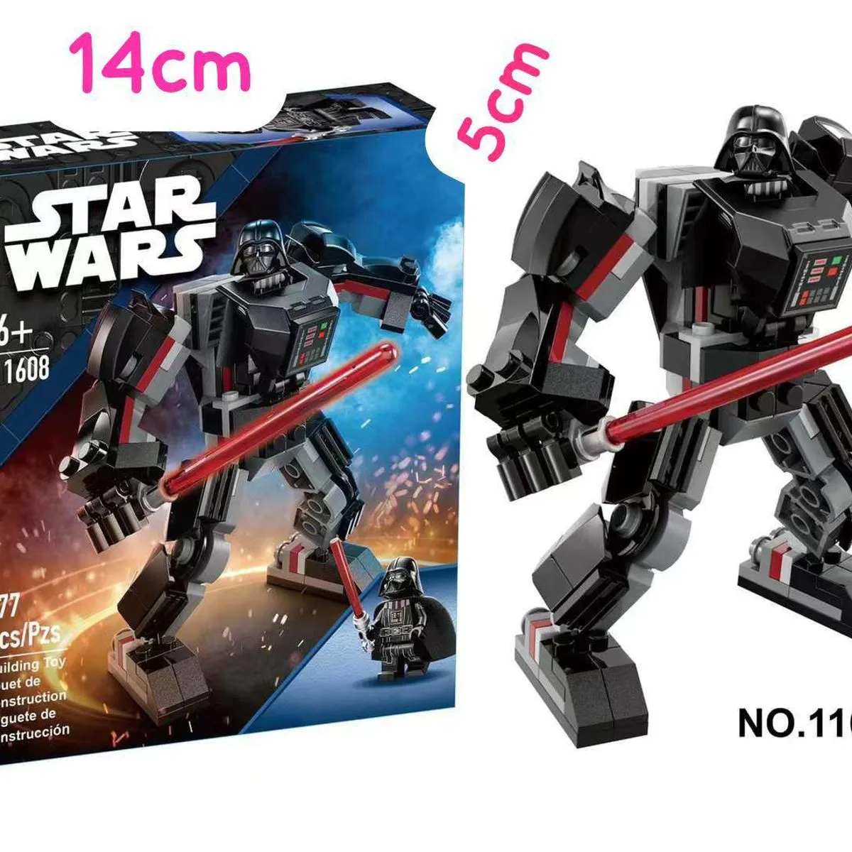 Klocki Star Wars 177PCS Mech Darth Vader Model 11608