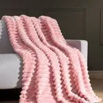 Gruby Koc 200/220 Różowy Futerko
