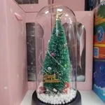 Lampka Świąteczna Mini Choinka w Szkle z LED