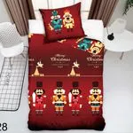 Pościel Świąteczna Satyna Bawełniana 4cz 140/200 A028