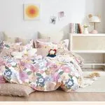 Komplet pościeli bawełnianej 160/200 kwiatowy wzór