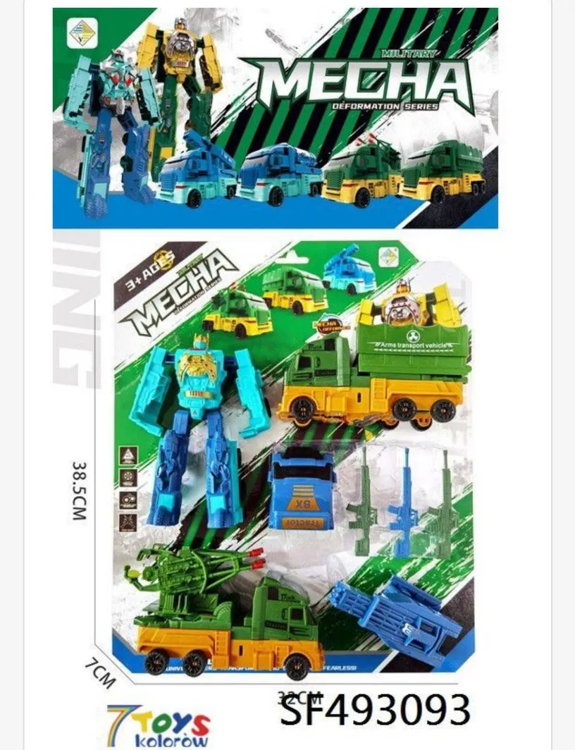 Zabawka Samochód Robot Mecha Transformacja 3+