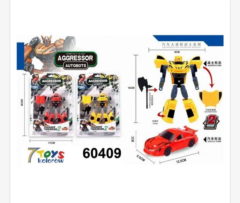Zabawka Samochód Robot Aggressor Transformers 2 szt