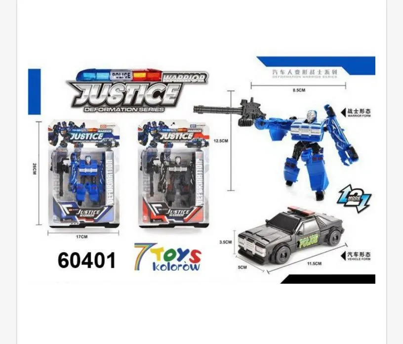Zabawka Samochód Robot Justice Warrior Policja 60401