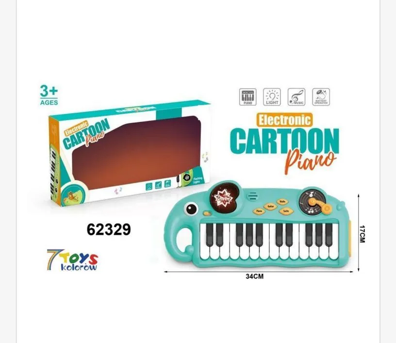 Elektroniczne Pianino Zabawkowe 34 cm 3+ lat