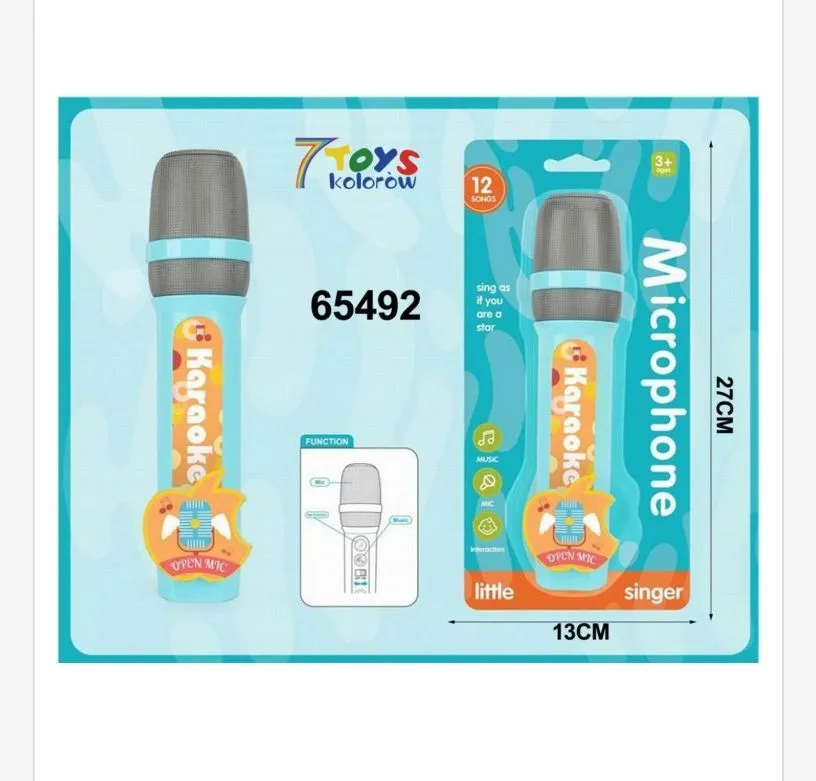 Zabawka Mikrofon Karaoke 7Toys 13cm 65492