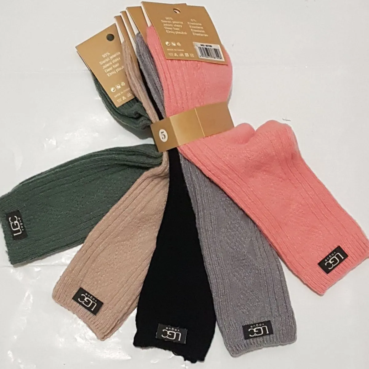 Skarpetki damskie UGG 5 par mix kolorów