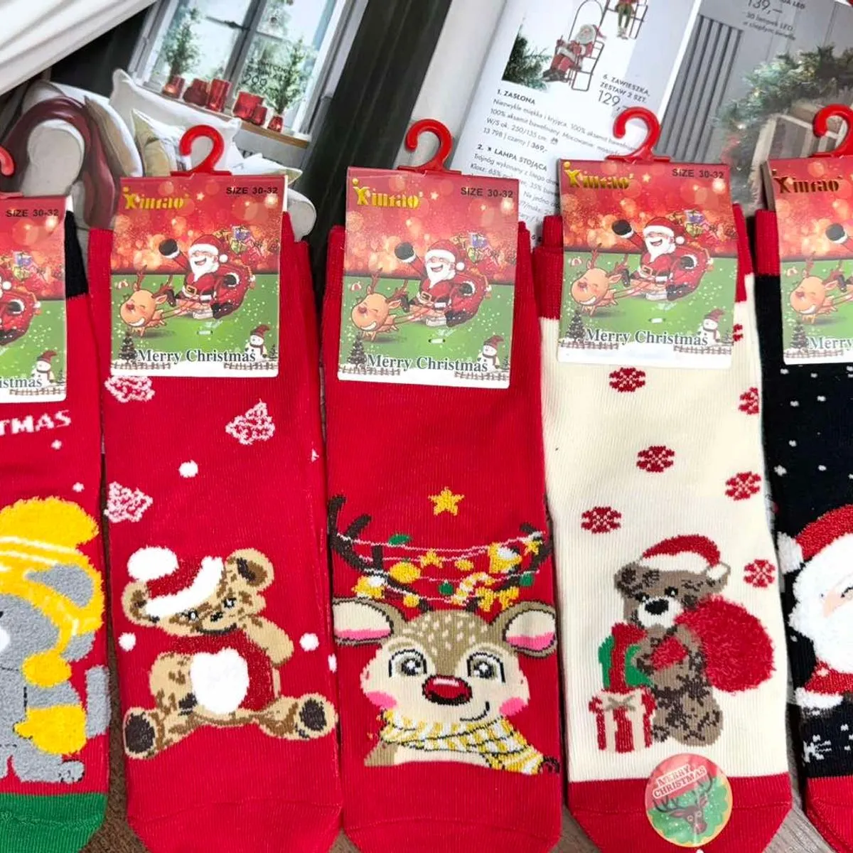 Skarpetki świąteczne dla dzieci Christmas mix 5 wzorów