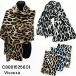 Szaliki damskie leopard wzór Viscosa C8891525601