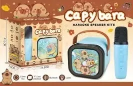 Głośnik Karaoke z 1 Mikrofonem Kapibara, Bluetooth, 13.3cm