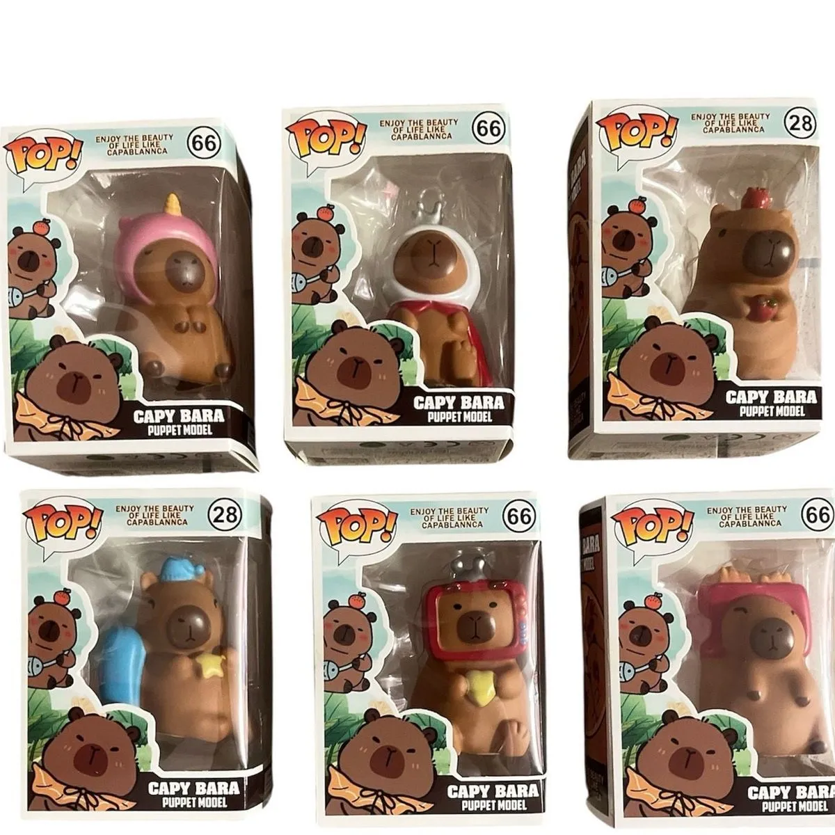 Figurki Capybara Top Pop! Puppet Model mix wzorów 12 szt.