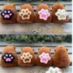 Brelok do Kluczy Kapibara Pluszowa z Łapką, Mix Kolorów 12 szt.