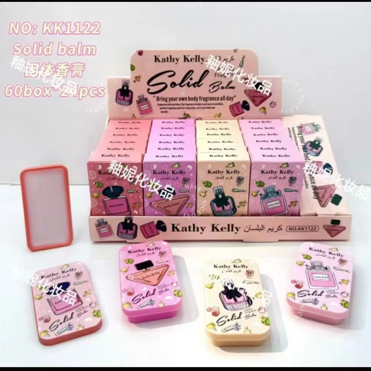 Perfumy w Kremie KATHY KELLY Solid Balm Mix Zapachów 24 szt.