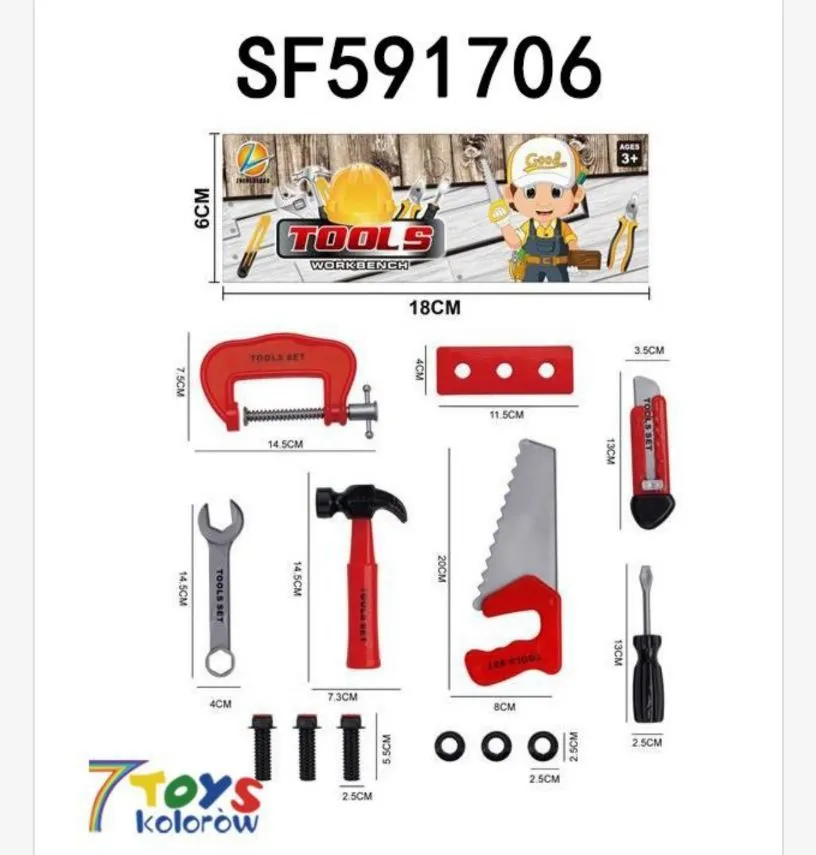 Zabawka warsztat narzędziowy 18cm SF591706