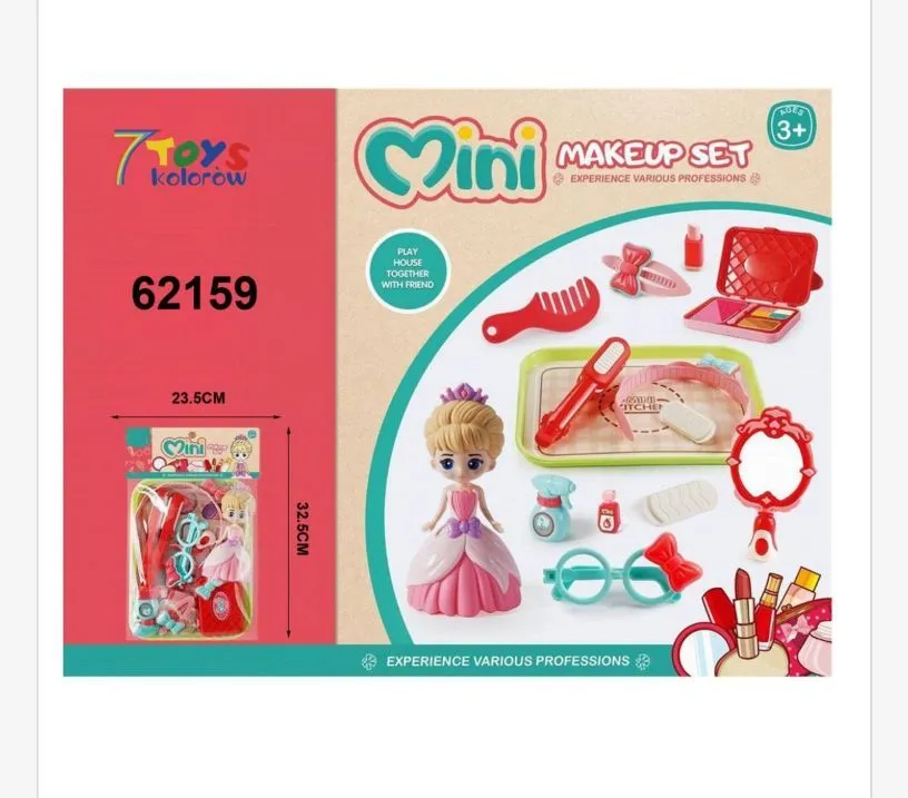 Zabawki Mini Makeup Set 7Toys z lalką 23 cm