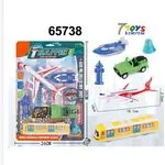 Zabawka Traffic Set 7Toys kolorowe pojazdy 26x18.7x3 cm