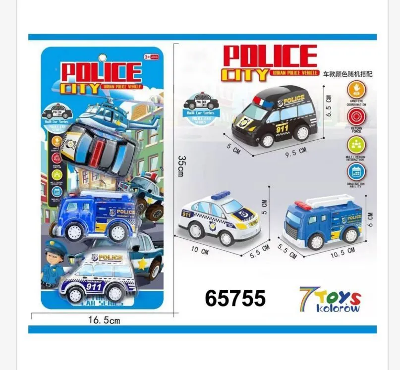 Zabawka Policyjny Samochód Police City 16,5 cm