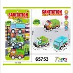 Zabawki Sanitation Fleet Car - zestaw samochodów miejskich