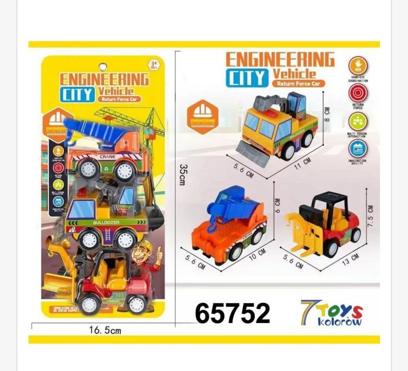 Zabawki Engineering City Vehicle 6 szt