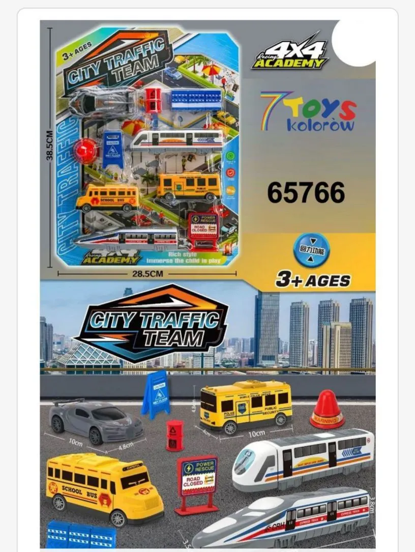 Zabawki City Traffic Team 4x4 Academy 28x18cm