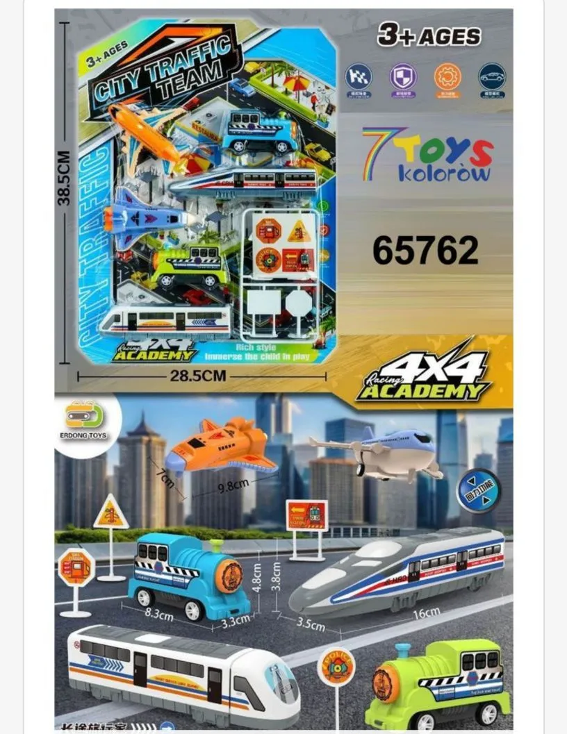 Zabawki City Traffic Team 4x4 Academy 28x38cm
