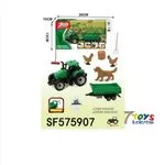Zabawka traktor z przyczepą i akcesoriami farmy 26x10 cm