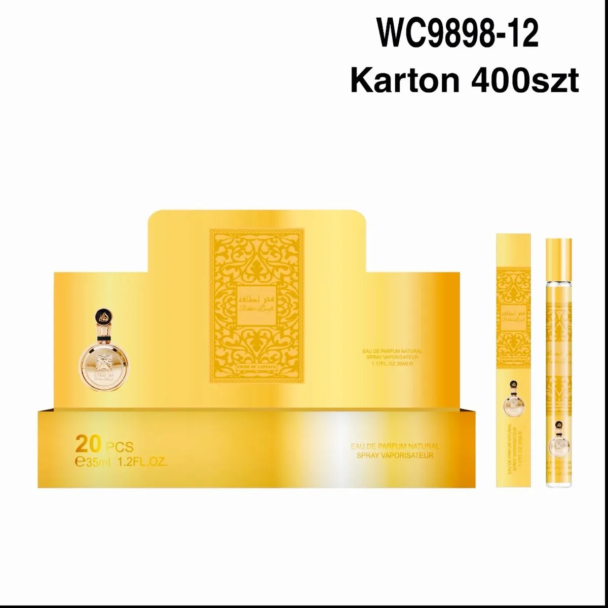 Perfumy 35ml EDP arabskie złoty wzór 20 szt