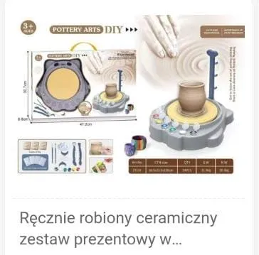 Zestaw DIY ręcznie robiona ceramika Pottery Arts 3+