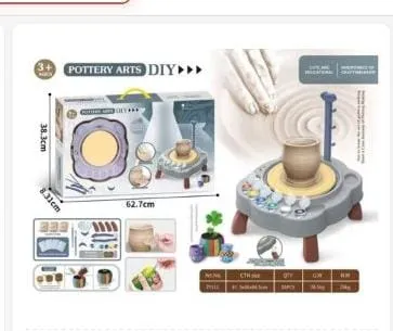 Zestaw ceramiczny ręcznie robiony Pottery Arts DIY 3+