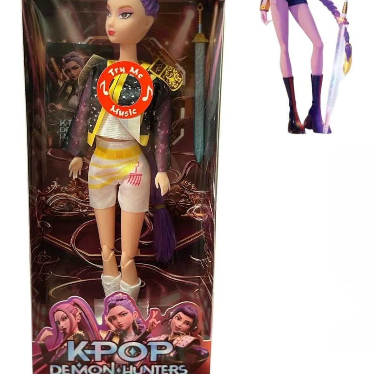 Lalka Kpop Demon Hunters fioletowa 3+