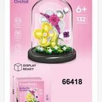 Zestaw klocków BotaniBricks Motyl Orkidea 132 el.