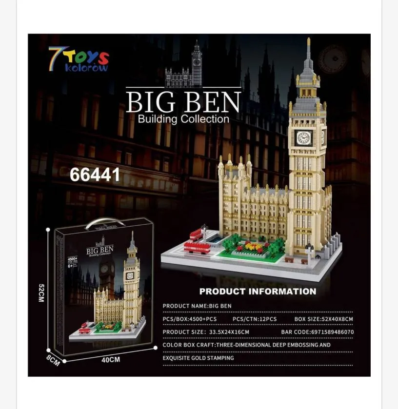 Zestaw klocków Big Ben Building 4500+PCS 66441
