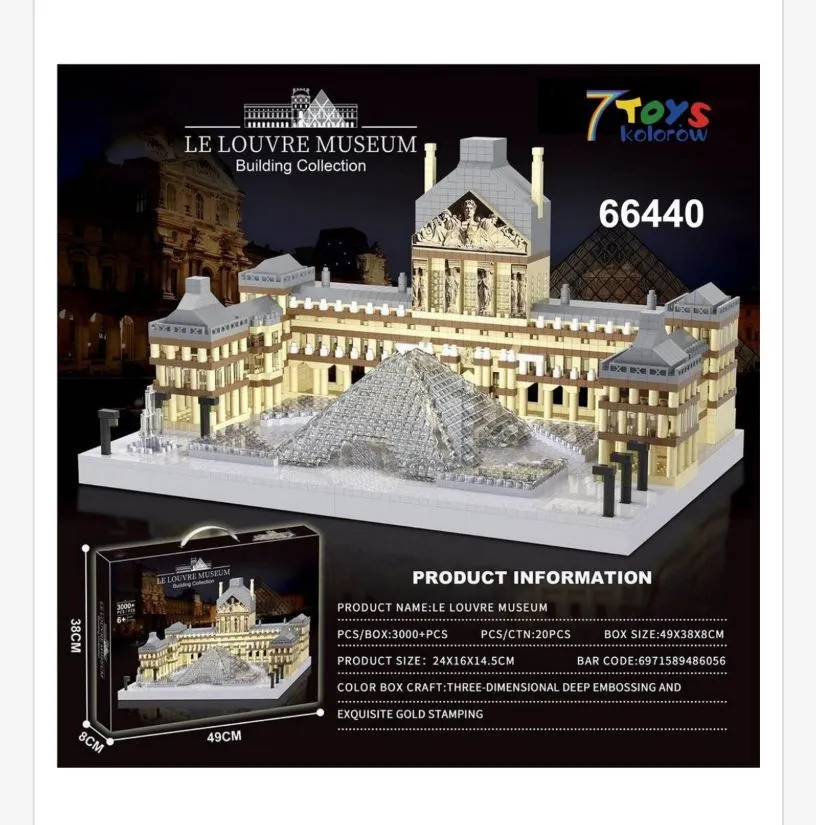 Zestaw klocków Le Louvre Museum 3000+ elementów 66440