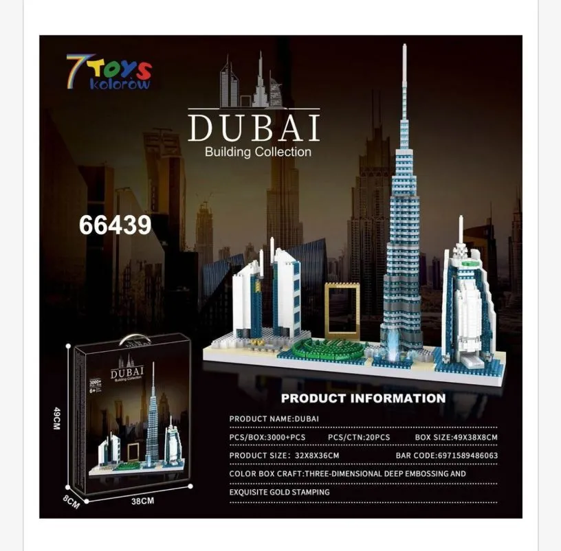 Zabawki Klocki Dubai Building 3000+PCS 7Toys